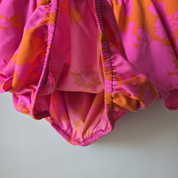 Sugarlips Pink and Orange Off-Shoulder Top L - Picture 5 of 7